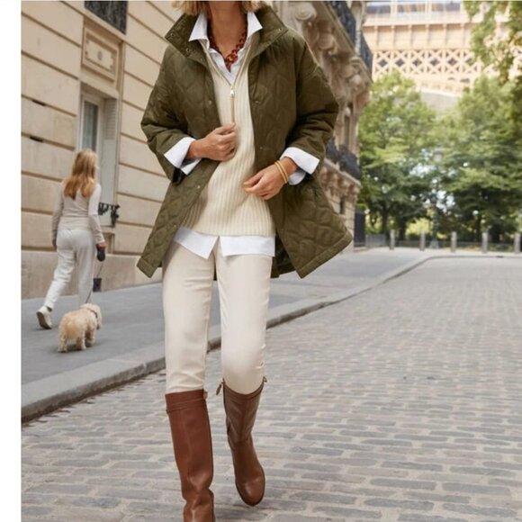 Talbots Ribbed Half-Zip Cream Sweater Vest Size 2X NWOT - Picture 1 of 10